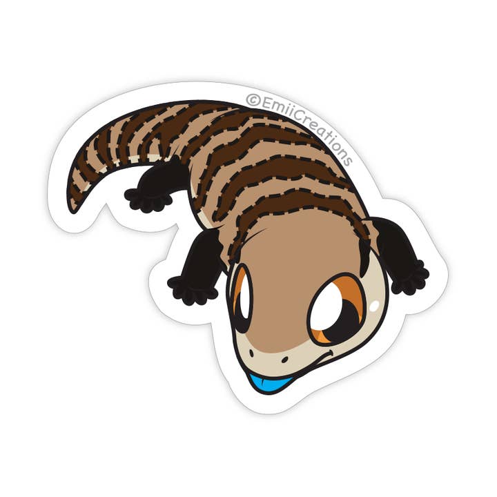 Emii Creations - Wholesale Sticker - Cute Reptile Blue Tongue Skink Sticker