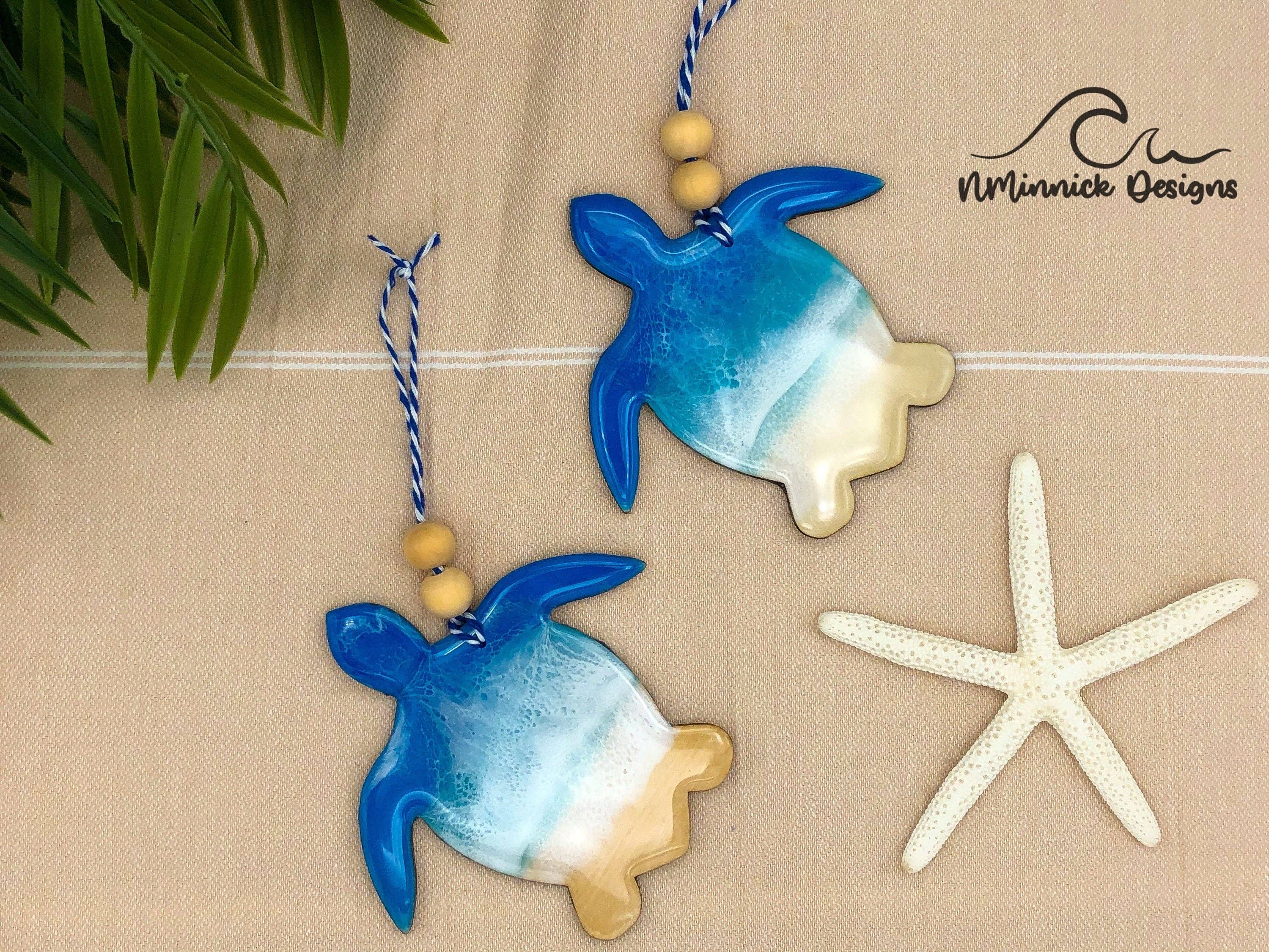 NMinnick Designs - Wholesale Ornament - Sea Turtle Ocean Resin Ornament3