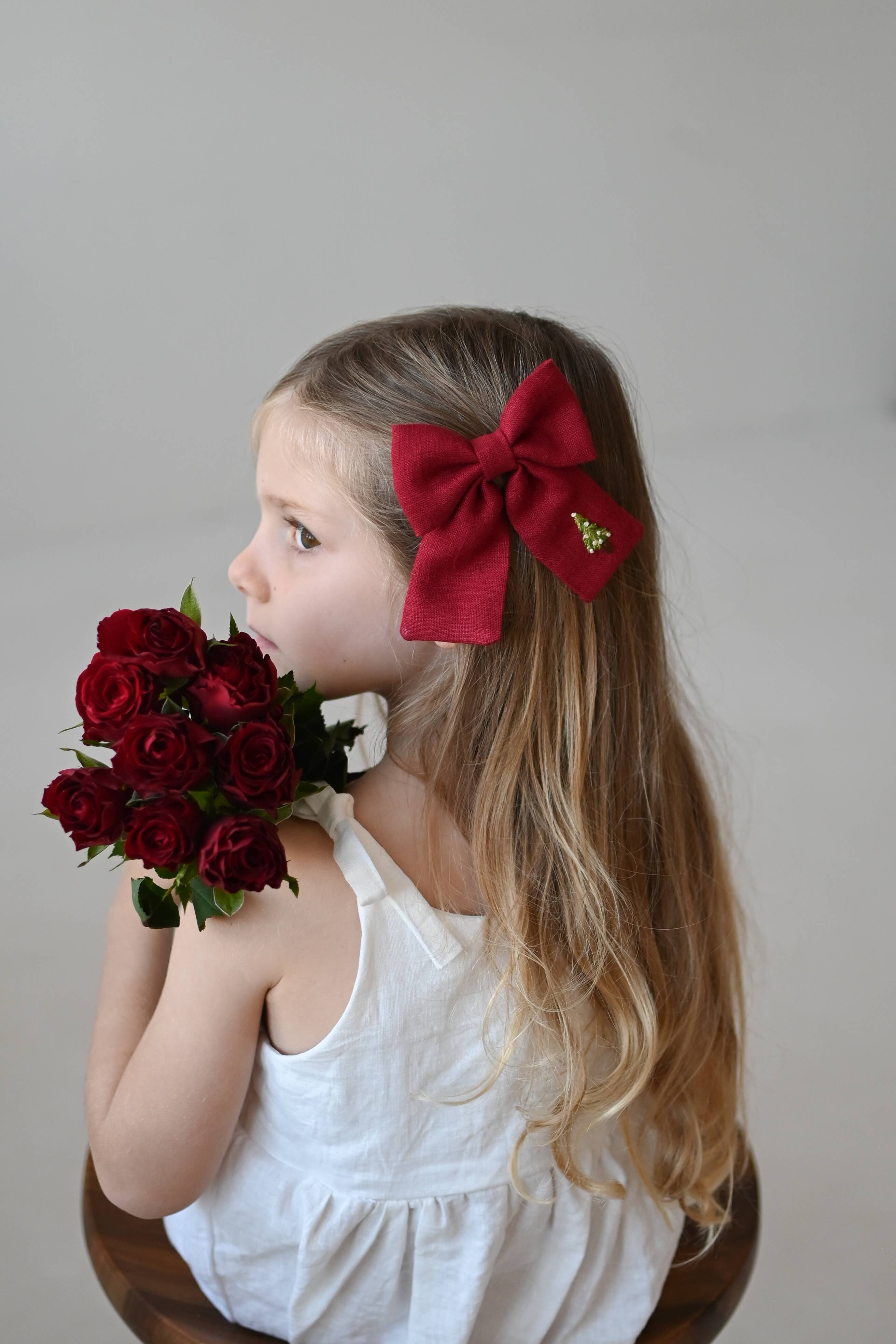 Lanika Atelier, Nika Korošec s.p. - Wholesale Hair Bow - Women's - Midi and Large hair bows Christmas tree1