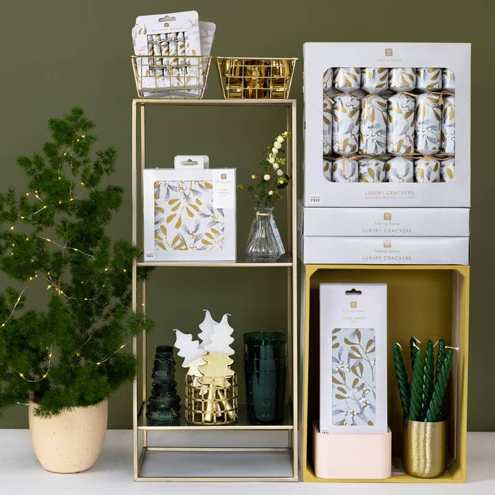 Talking Tables USA - Wholesale Tissue Paper - Mistletoe White Christmas Tissue Paper - 4 Sheets2