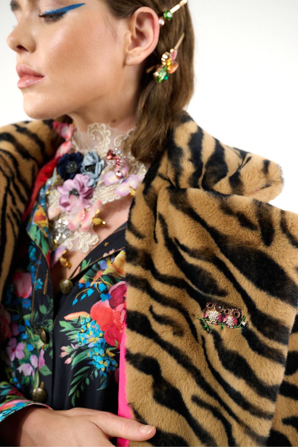 Black Floral Zinnia Shirt-Dress for wholesale on Faire28