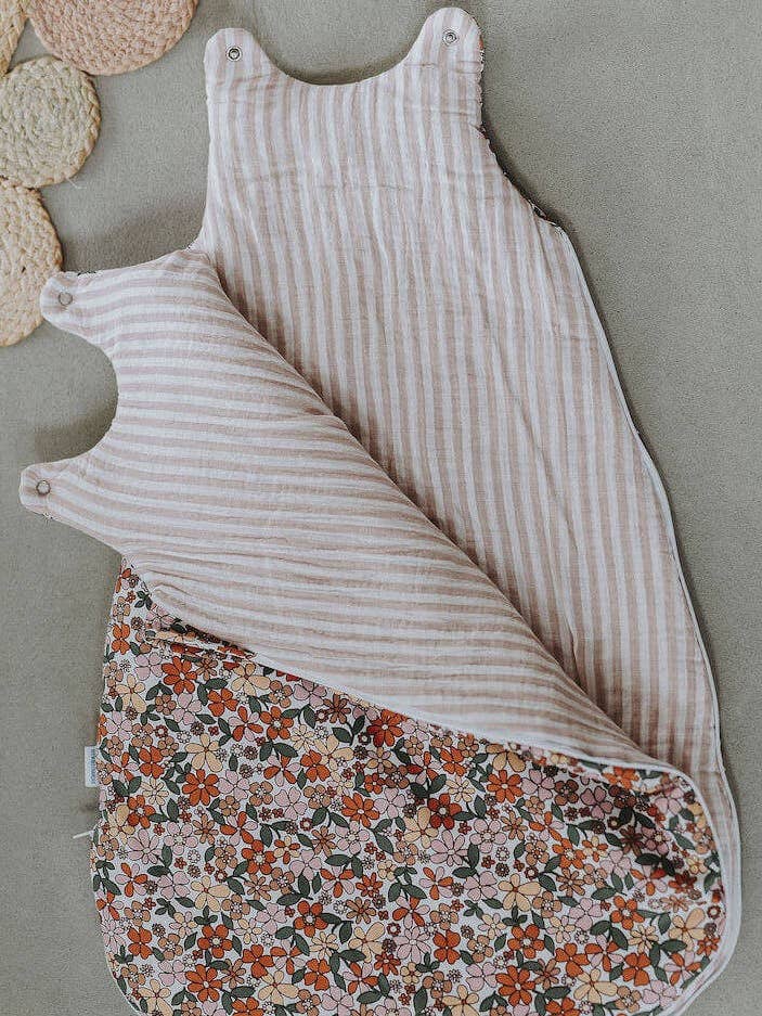 Saco de dormir flores 0-6 meses por atacado de Manufacture des bébés français