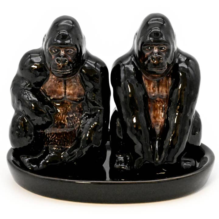 SP9147 ZOUT- EN PEPERSTEL Golilla en zwart keramieken dienblad voor wholesale door Art Floral Trading LLC