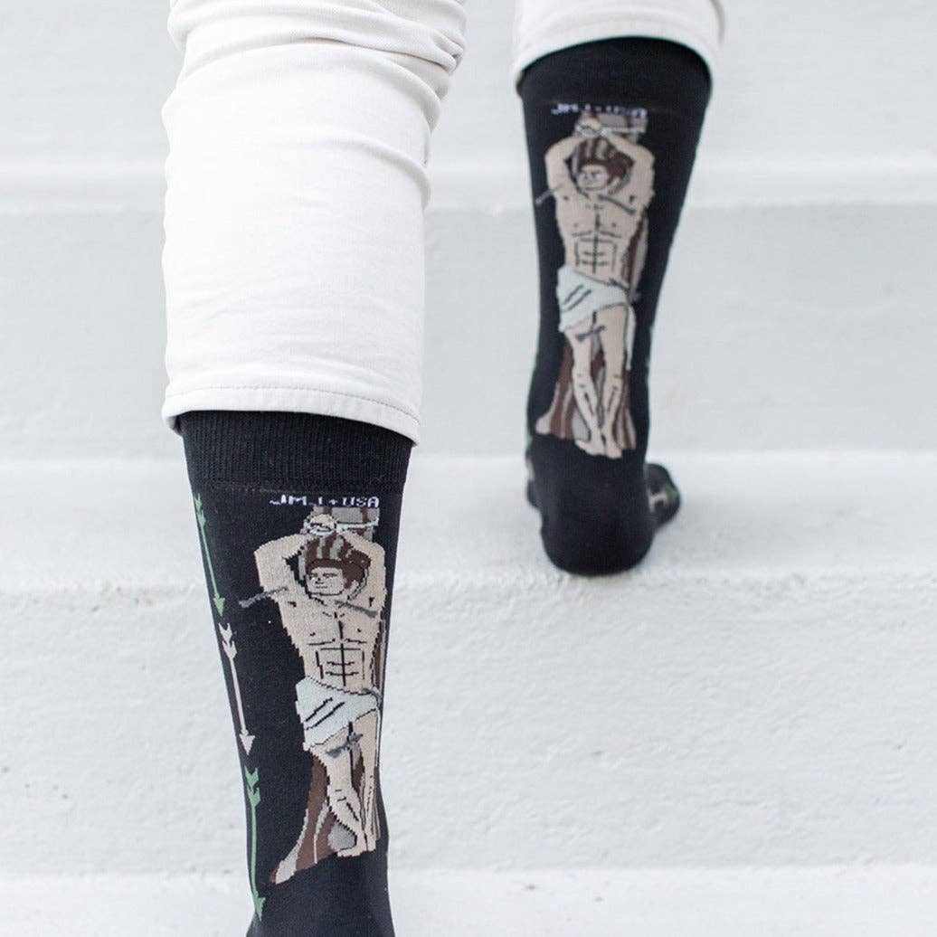 Sock Religious - Wholesale Socks - Unisex - St. Sebastian Adult Socks1