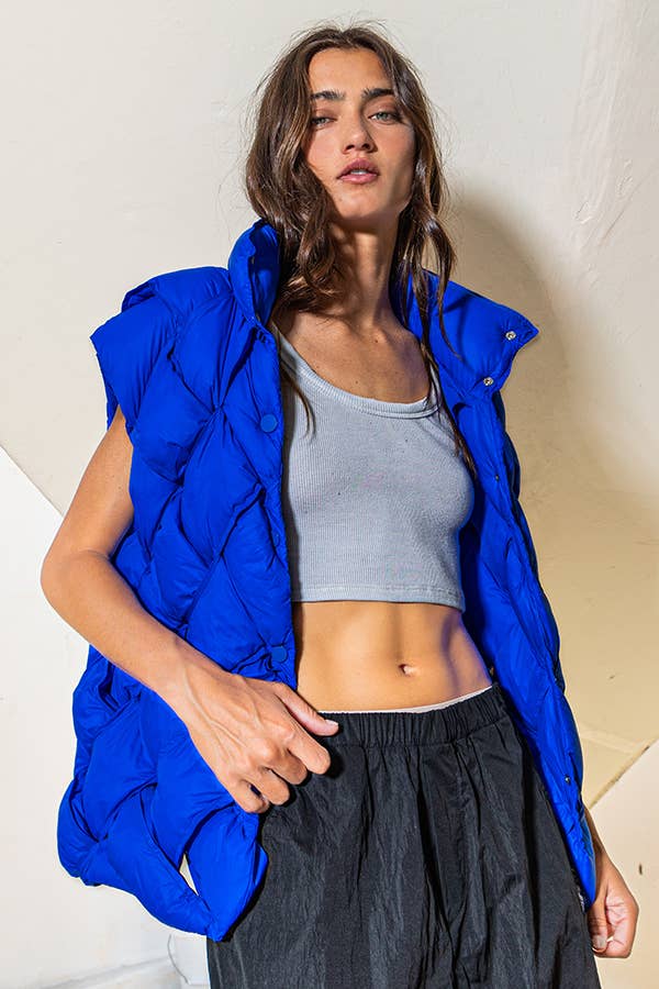 BUCKETLIST INC - Vente Veste sans manches – femme - Veste doudoune boutonnée IT204027