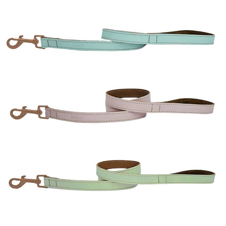 HugglePets Skye & Murphy Padded Leather Dog Lead for wholesale by HugglePets