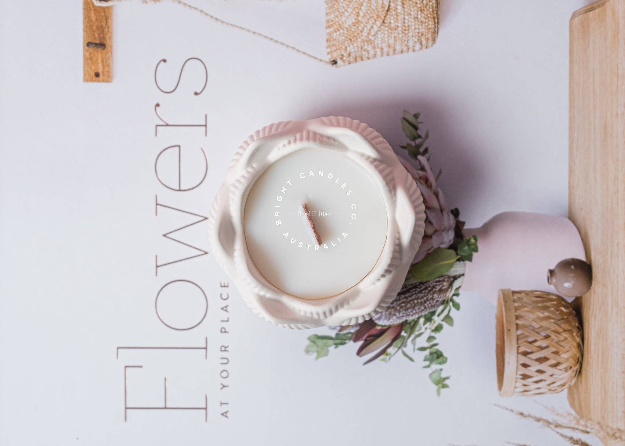 Bright Candles Co. – Vela em jarro/copo por atacado – Vela de Vaso Perfumada Lotus2