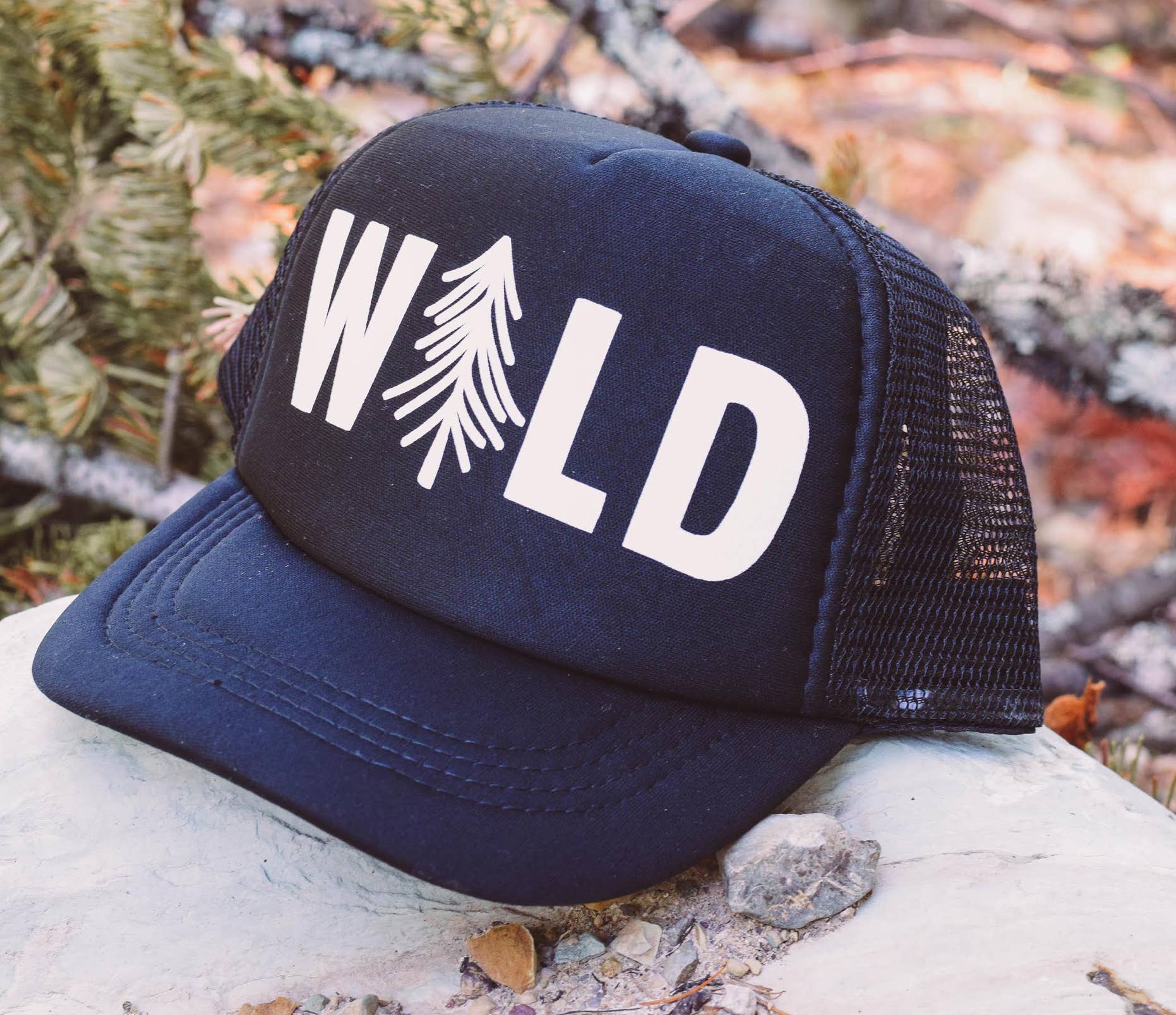 Made of Mountains - Wholesale Trucker Hat - Unisex - Adult WILD Tree Trucker Hat