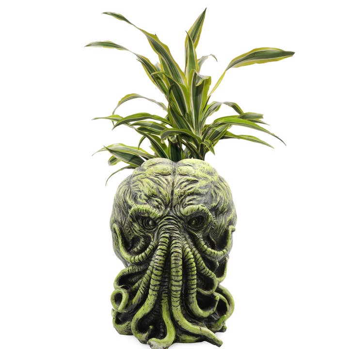 Kurated Korner - Wholesale Plant Pot - Toy Vault Cthulhu Resin Planter Pot
