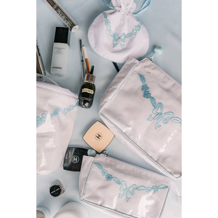 Lenora - Vendita all'ingrosso Portagioie/organizer per gioielli - POCHETTE PORTAGIOIELLI CON FIOCCO FLOREALE3