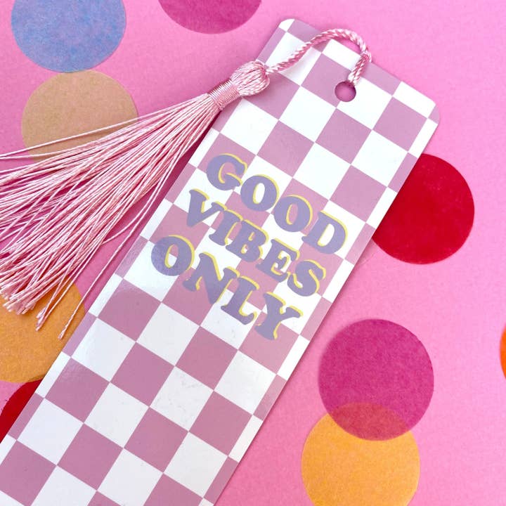 Marque-page Good Vibes Only Tassel pour la vente par The Happy Company