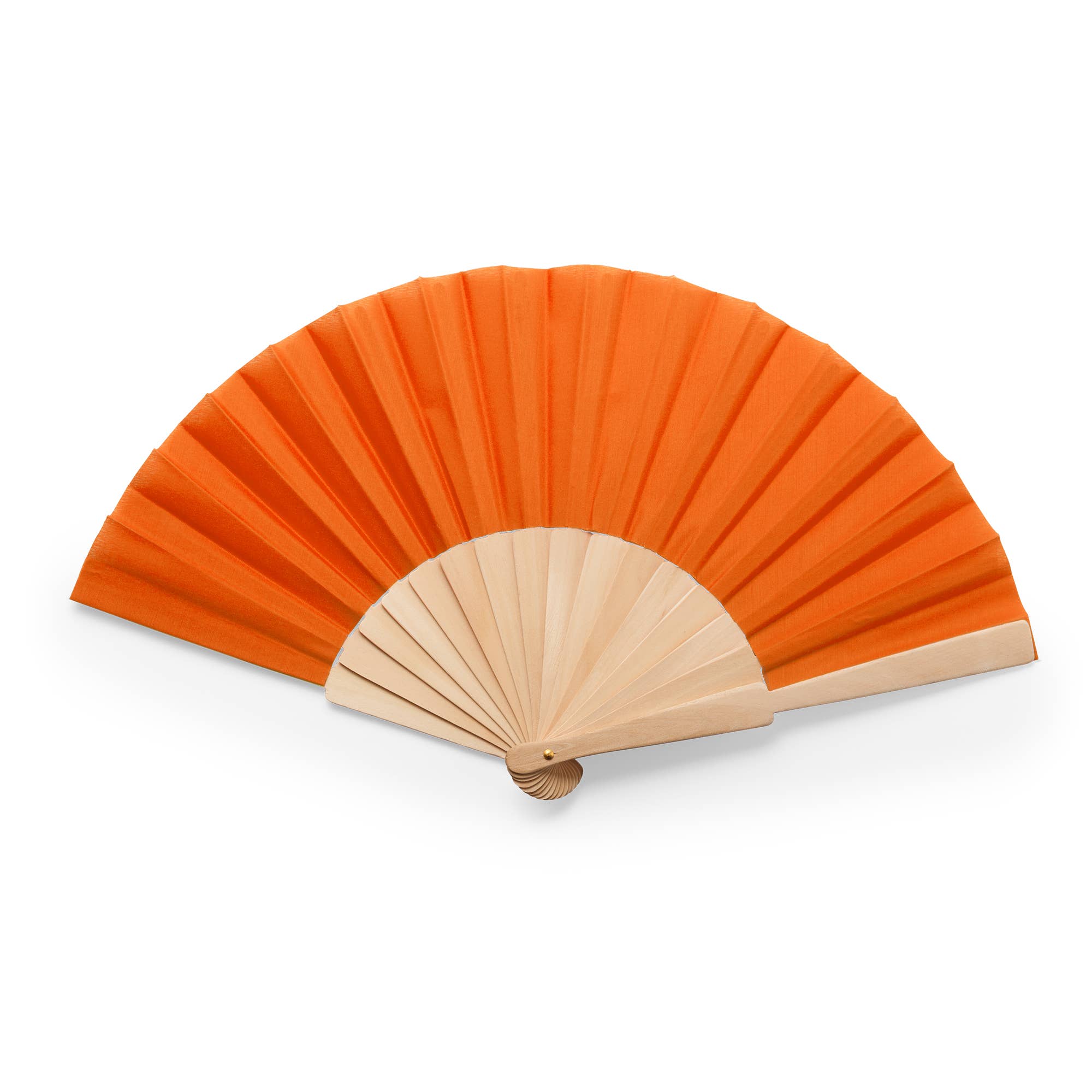 eBuyGB Craft Blanks – wholesale Handheld folding fan – Wood & Polyester Nature Fan 190T Fabric Ribs8