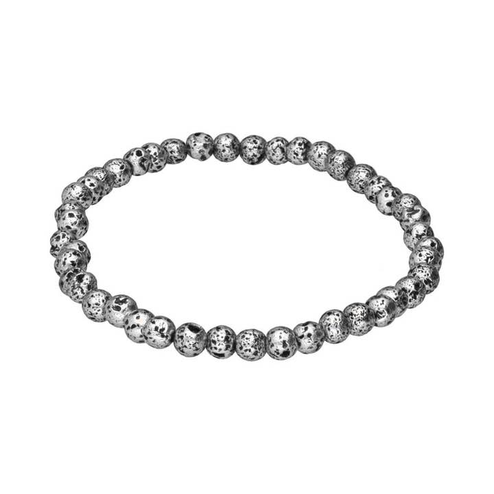 4mm Silver Lava Bracelet for wholesale by Vives de la Cortada S.L