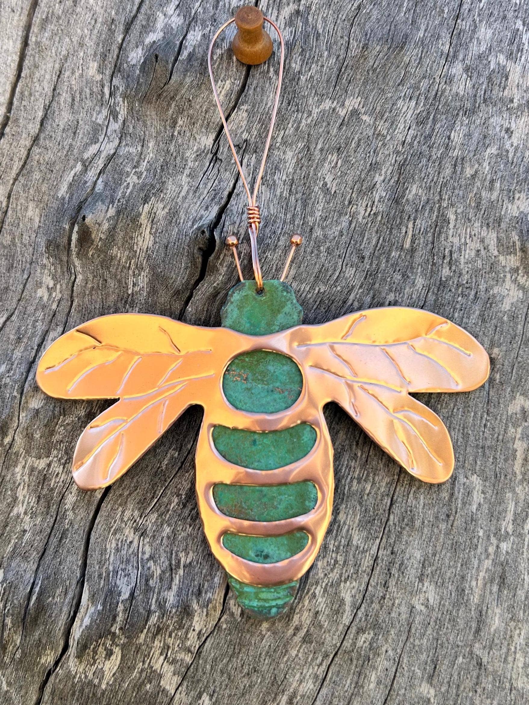 Dos Damas Designs - Wholesale Ornament - Bee Bumblebee Copper Christmas Ornament1