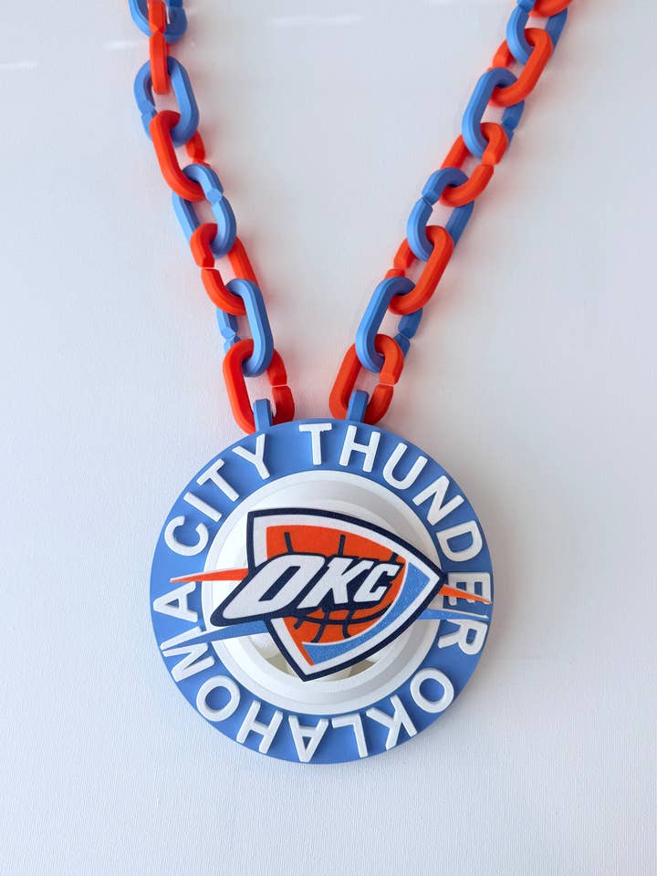 Accessoire de fan chaîne tournante Oklahoma City Thunder pour la vente par Southern Designs by Kristy