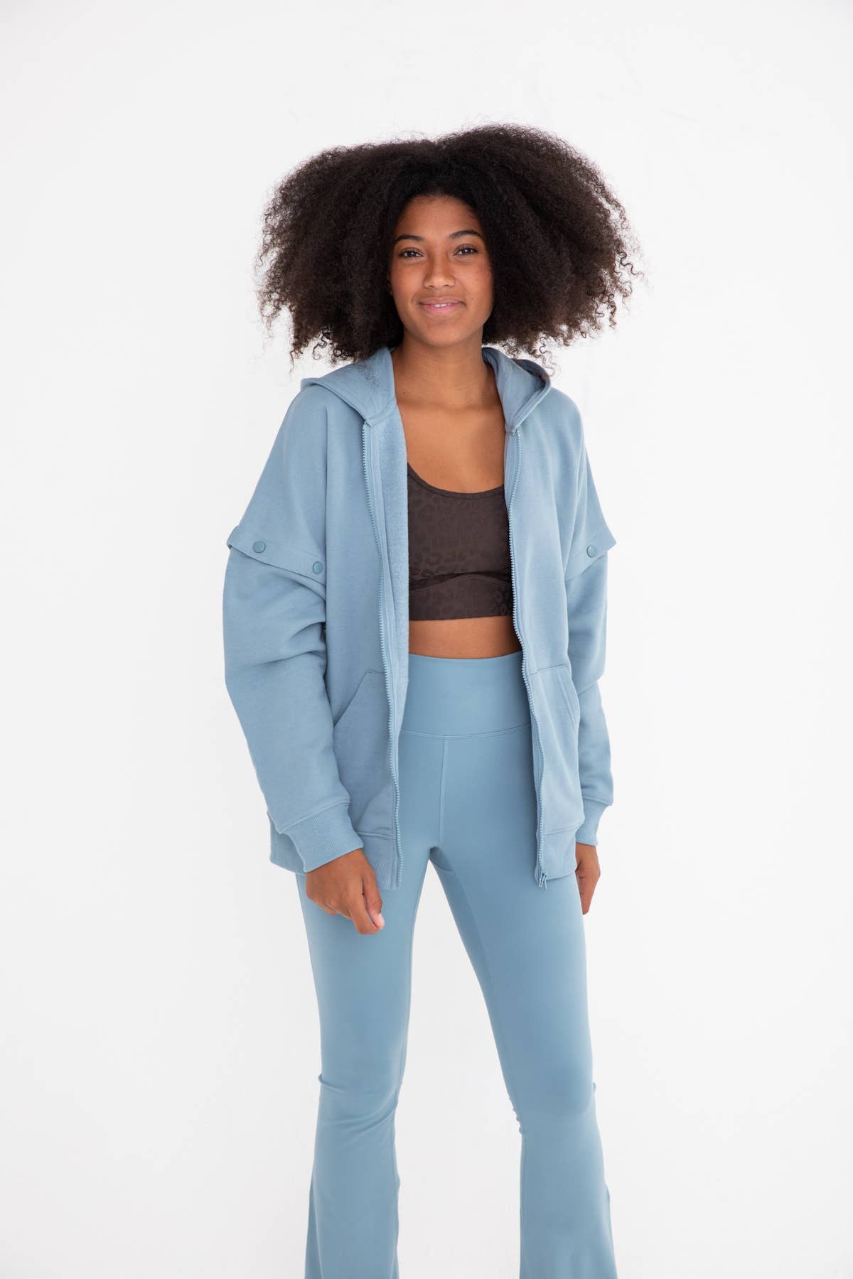 Mono B - Wholesale Jacket - Women's - 2-in-1 Zip-Up Hoodie Jacket6