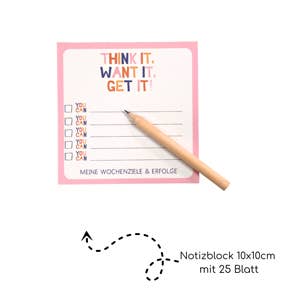 Wunderle GmbH - Wholesale Notepad - Think it, Do it,... Block Set – for your weekly goals and achievements4