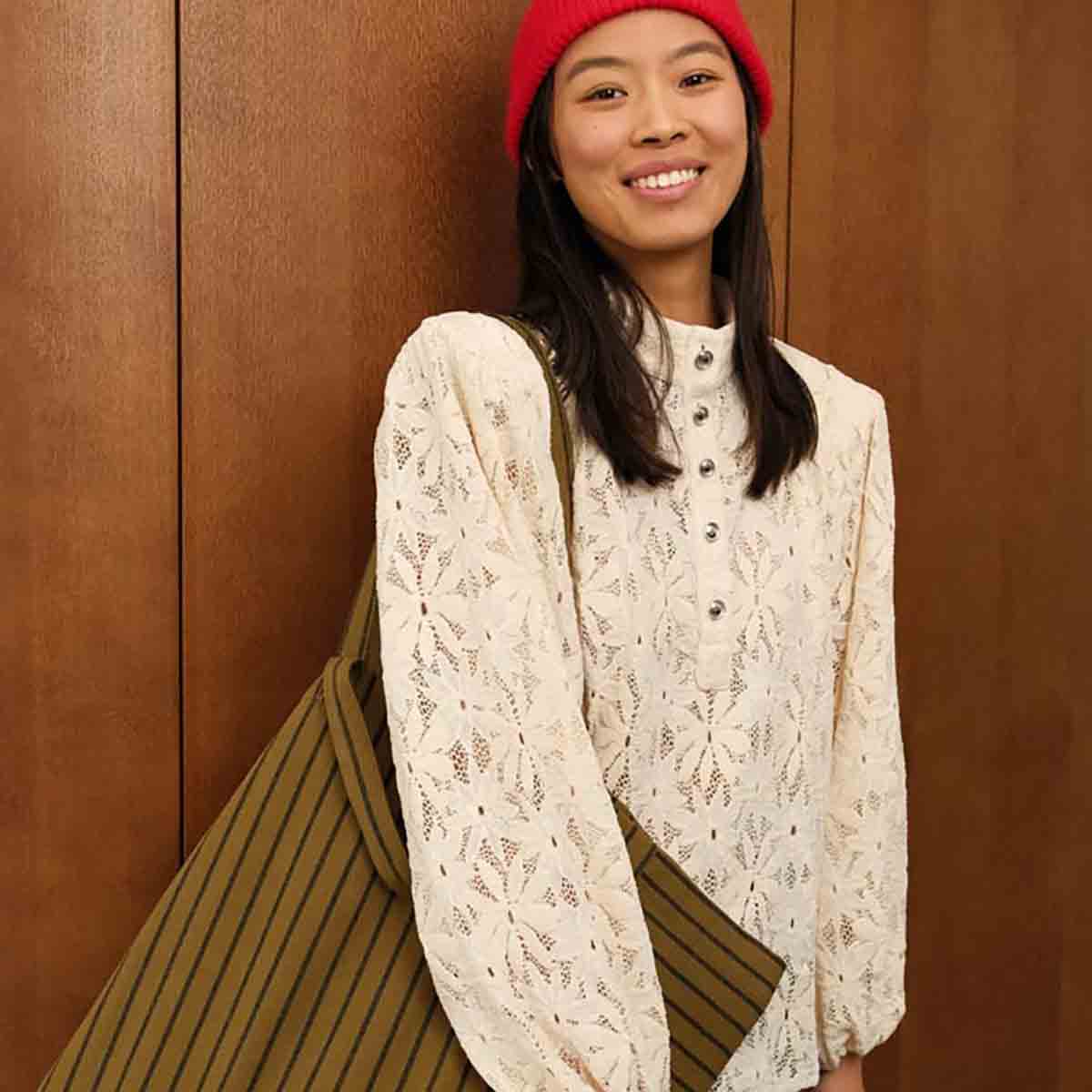 Rose in April - Vendita all'ingrosso Borsa tote - Donna - BORSA ELISA TENNIS NERA / OLIVA1