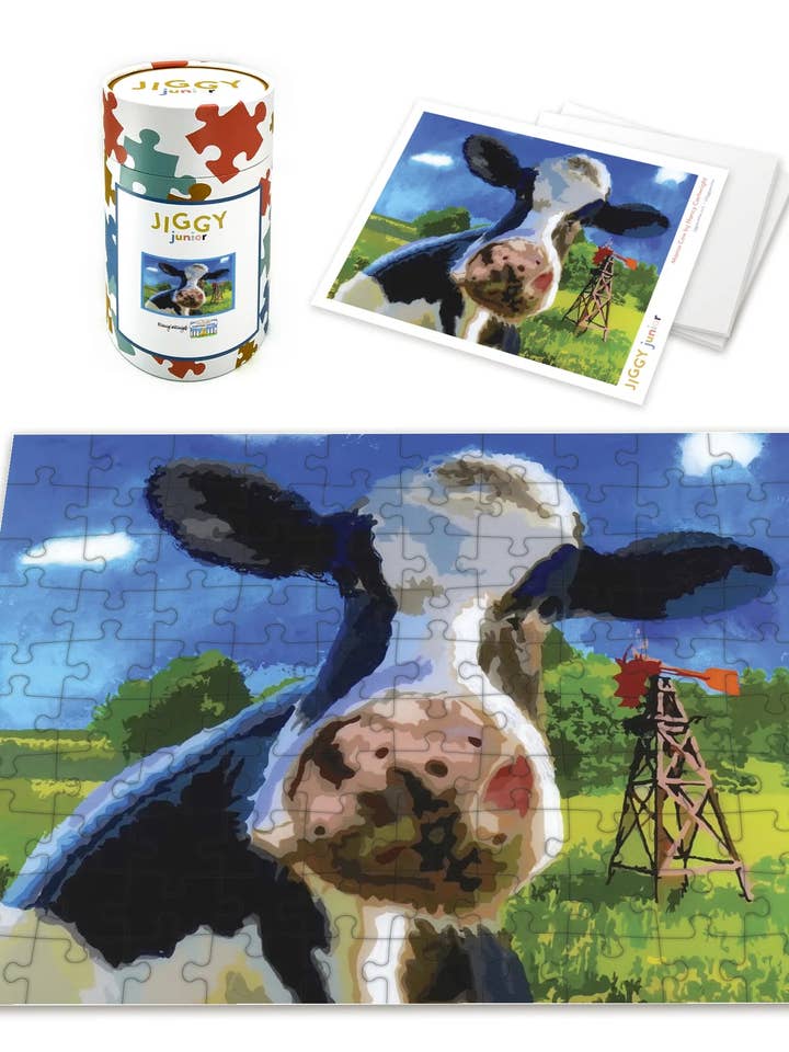 JIGGY Junior 100pc: Nancy Cartwright, Mama Cow for wholesale by JIGGY Puzzles