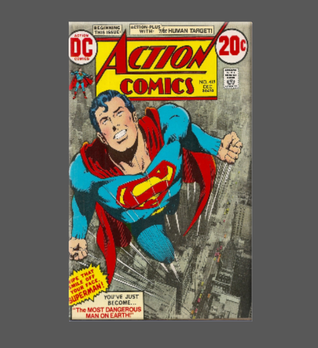 Ba Ba Buttons - Wholesale Magnet - ACTION COMICS, Magnet, Button, Mirror, NO 419, SUPERMAN0