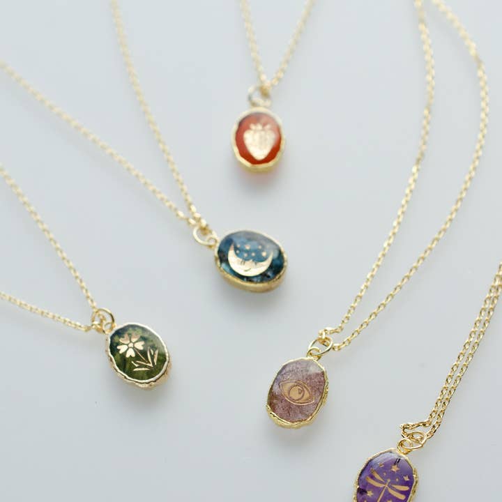 Jill Makes - Wholesale Pendant/charm necklace - Symbol Stone Necklace4