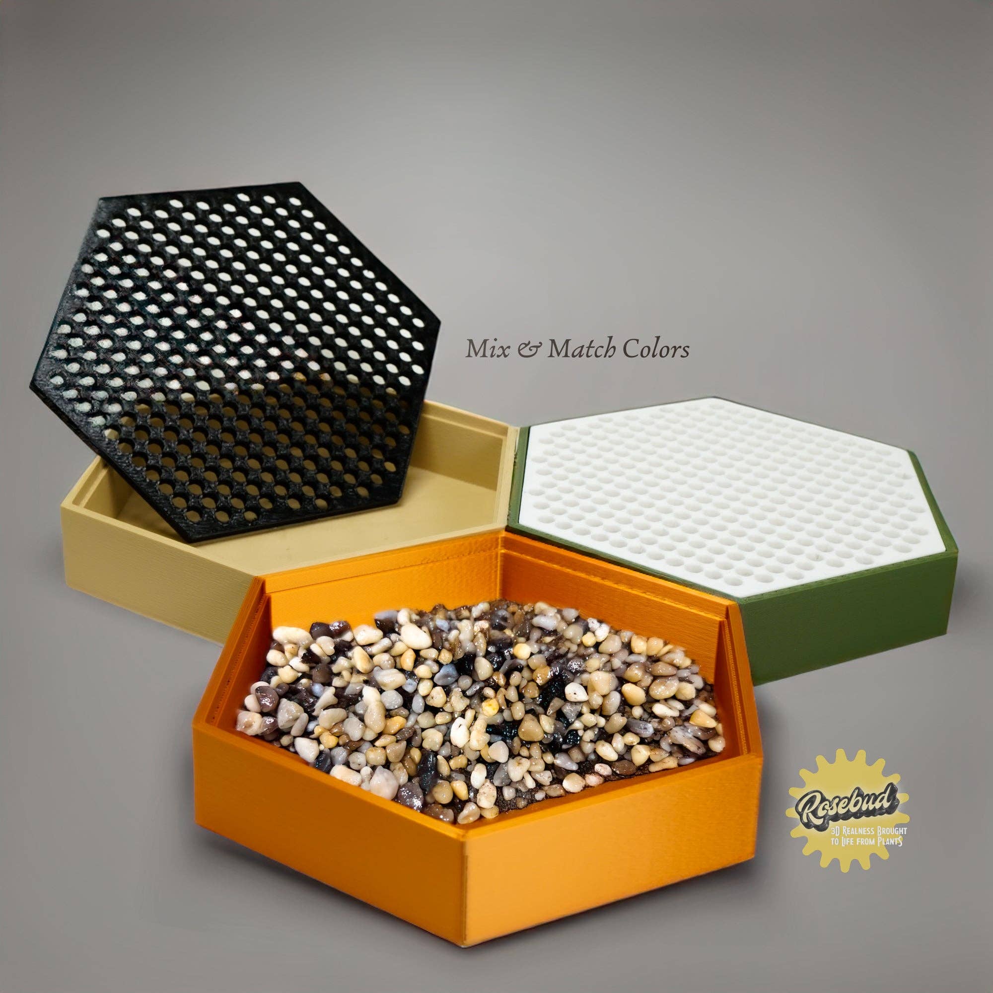 Rosebud Homegoods - Wholesale Garden Tool - Water Humidity Tray for Houseplants and Garden, 3D Printed Planter Accessories, Garden Gifts, Alocasia and Humid Loving Plants, Gifts For0