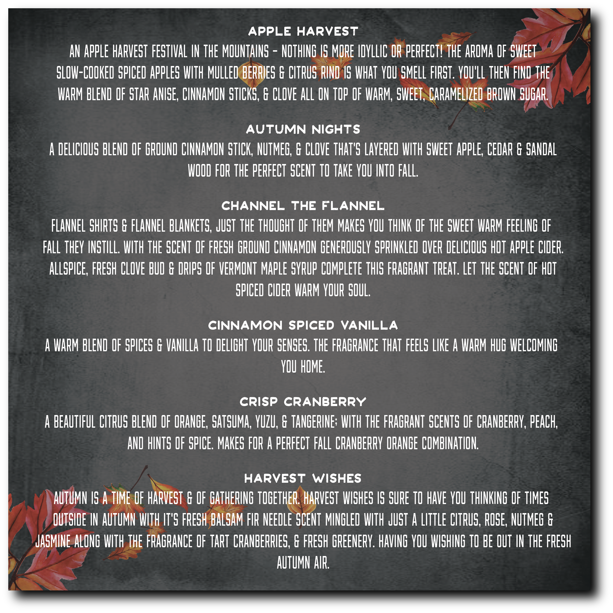 Old Town Soap Co. - Wholesale Jar/Filled Candle - Fall Scented 12oz Candles - Avail in 11 Perfect Fall Scents4