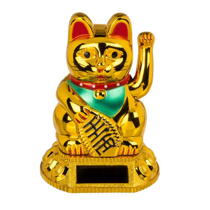 Out of the blue KG - Wholesale Figurine Toy - Kids - Waving cat, with solar cell,