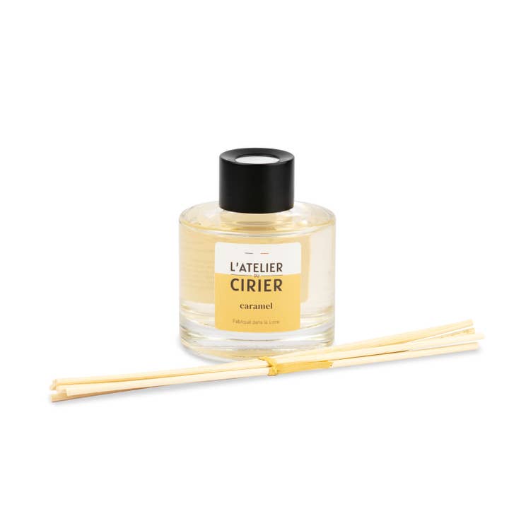 L'atelier du Cirier - Wholesale Reed Diffuser - Caramel rattan fragrance diffuser1