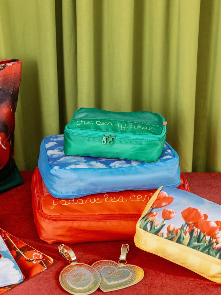 Packing Cube Set, J'adore Les Cerises for wholesale by Ban.do