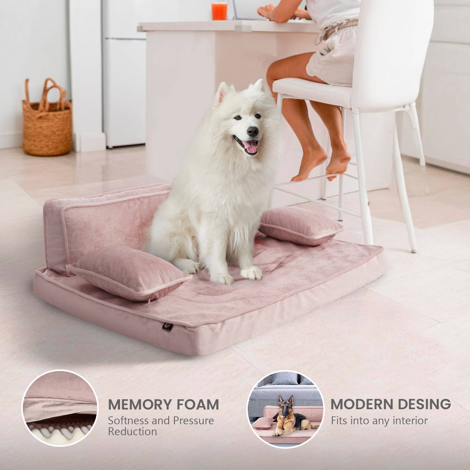 Precious Tails - Vente Panier – chien - Canapé-lit moderne Precious Tails - Grand2