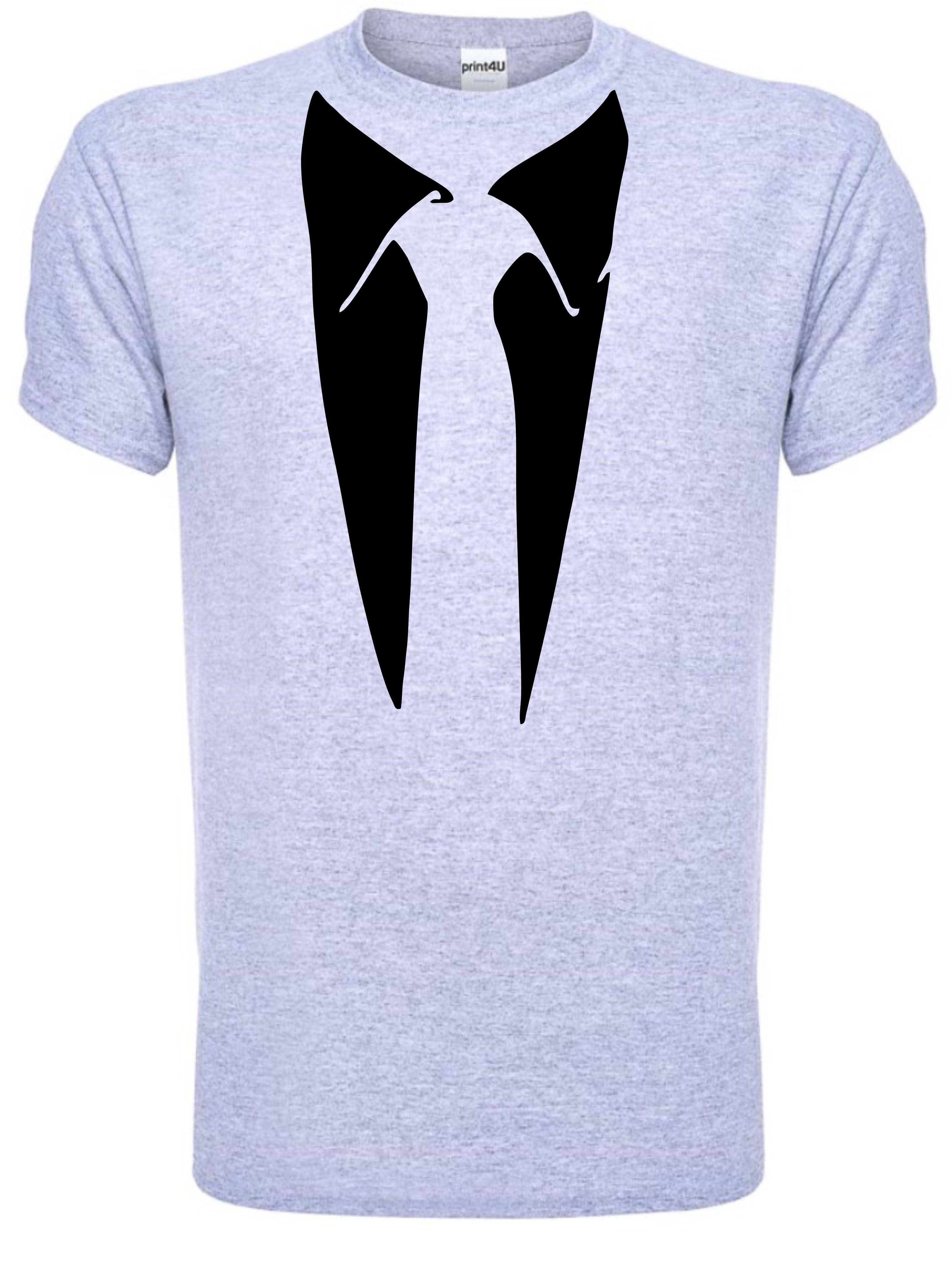 Print4U – wholesale Screen printed t-shirt – Men′s – Tie With Collar Tuxedo Funny Gift Mens T-Shirt Size S-XXL1