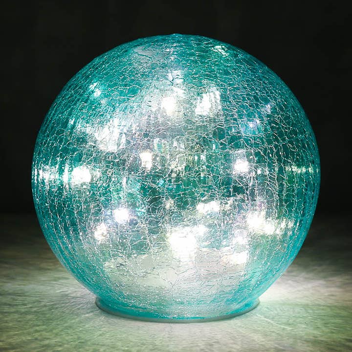 Faerie LED Crackle Glass Globe (15 cm & 20 cm) for wholesale by Relaxus Products