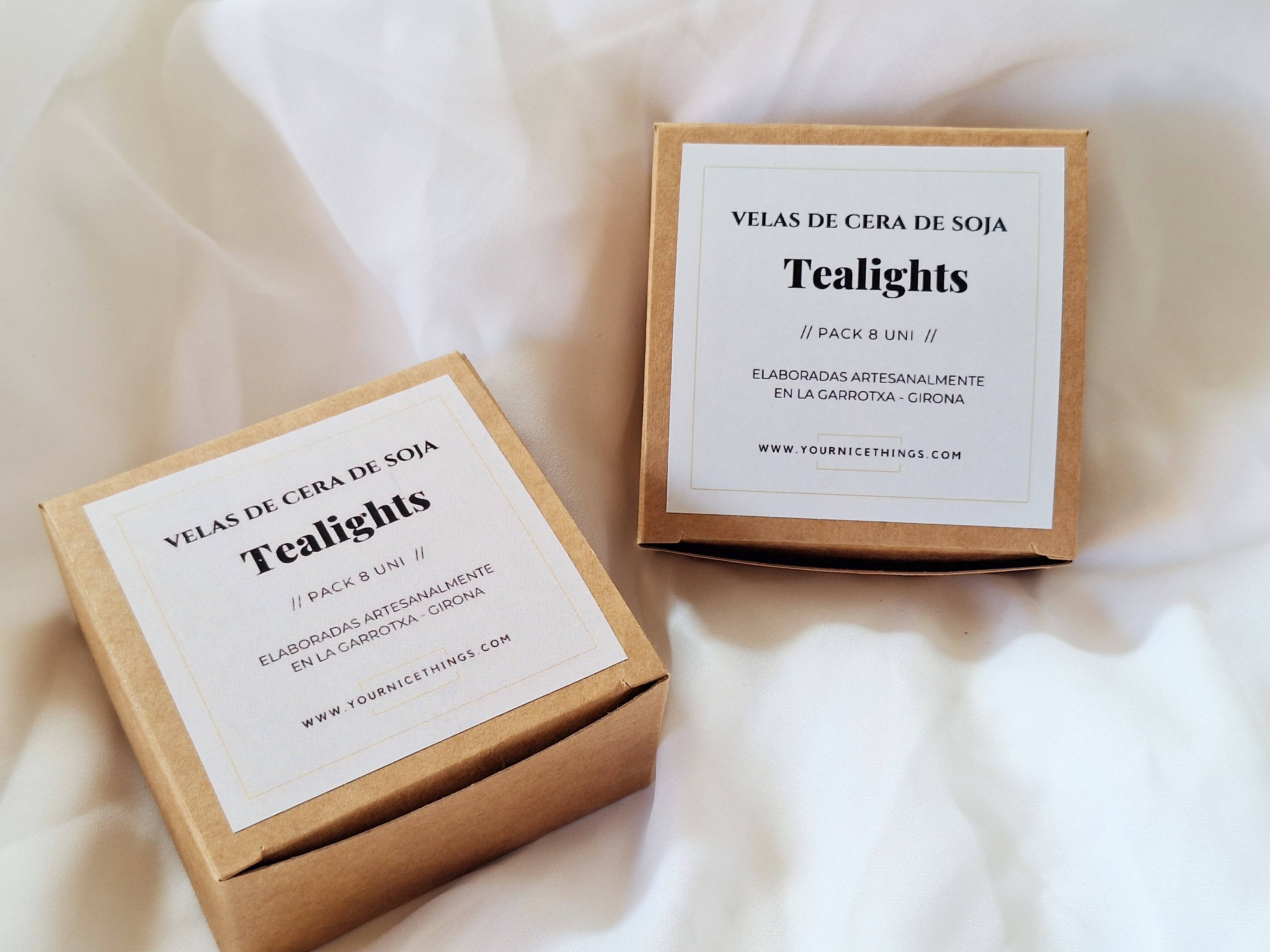 Your Nice Things - Candles - - Wholesale Theelichtjes - Theelichtjes van natuurlijke sojawas (set van 8 stuks)3