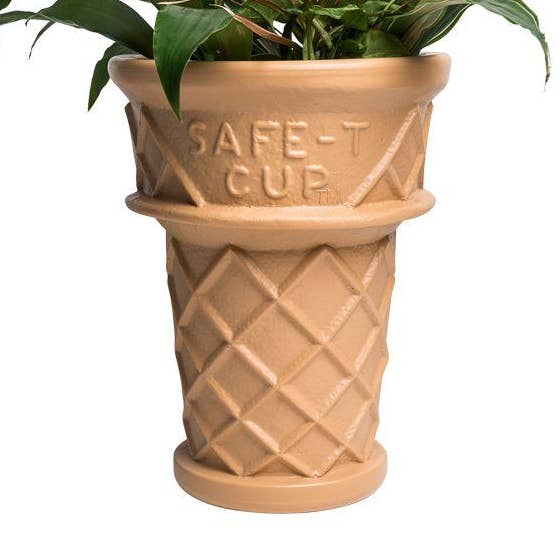 Giant Ice Cream Planter for wholesale by Third Drawer Down USA