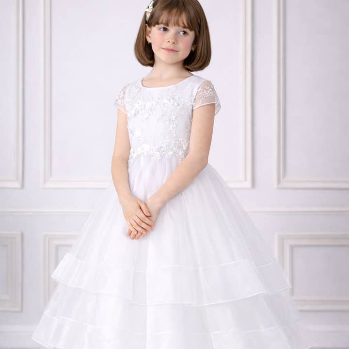 Robe de demoiselle d'honneur, Première Communion, Robe avec dentelle pour la vente par Bajabella