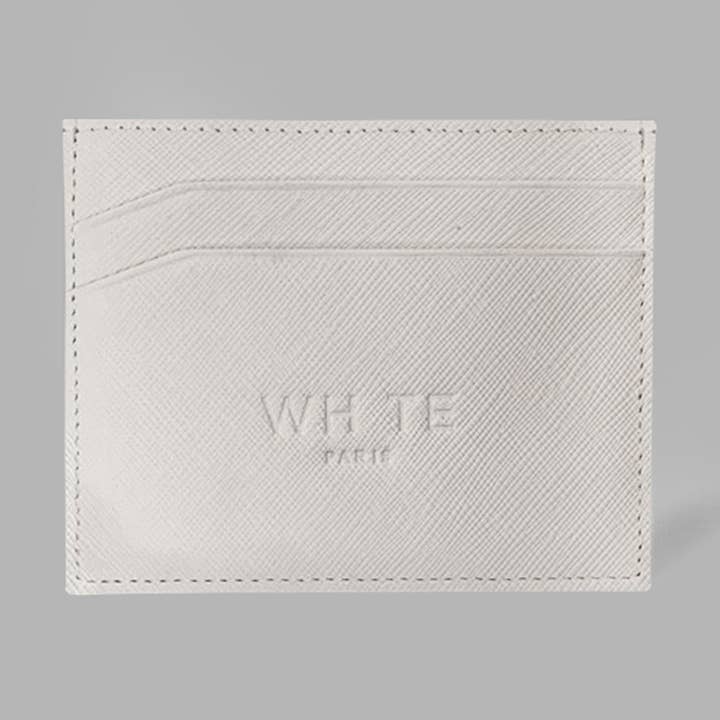 Tarjetero clásico blanco para venta al por mayor de Blvck Paris