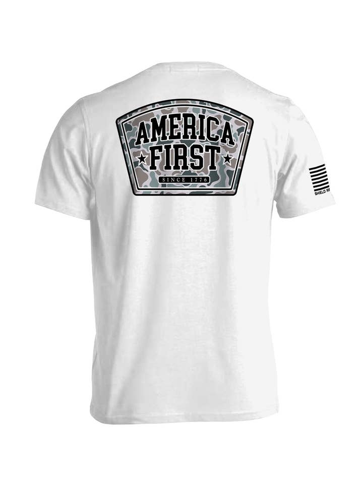 Shield Republic - Wholesale Screen Printed T-Shirt - Men's - America First Duck Camo4