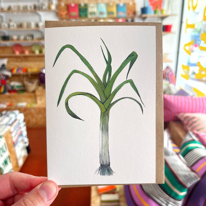 lottieday – wholesale Everyday greeting card – Leek Greetings Card