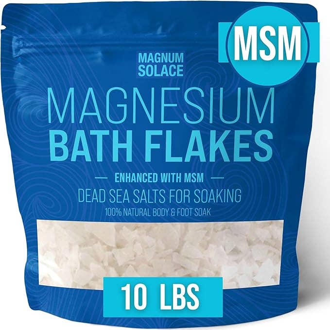 Magnum Solace - Wholesale Bath Salts - Magnesium Bath Flakes, Bath Soak/Foot Soak With MSM