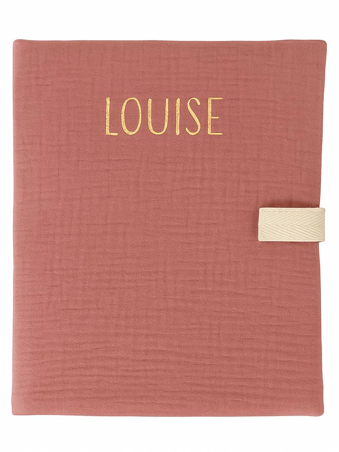 Personligt anpassningsbar, tvättbar och återanvändbar målarbok i rosa bomullsgaze. för wholesale av MAZZANNE