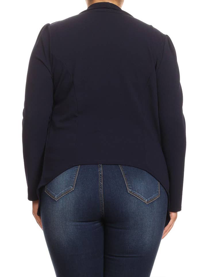 MOA COLLECTION – Blazer - Mulher por atacado – Jaqueta feminina sólida de mangas compridas para escritório31