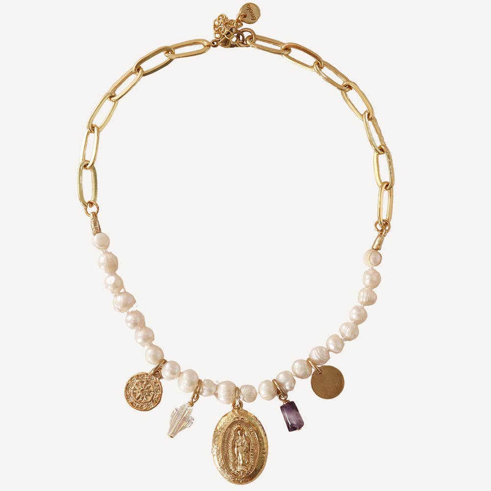 ÉMOLO - Wholesale Choker/Collar - Short Necklace FAITH MILAGROSA PEARLS3