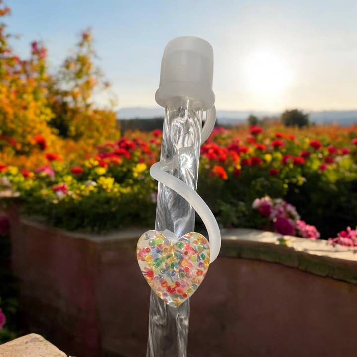 Pequena Tampa de Palhinha de Silicone com Múltiplos Corações 10mm por atacado de Olive Lane Accessories