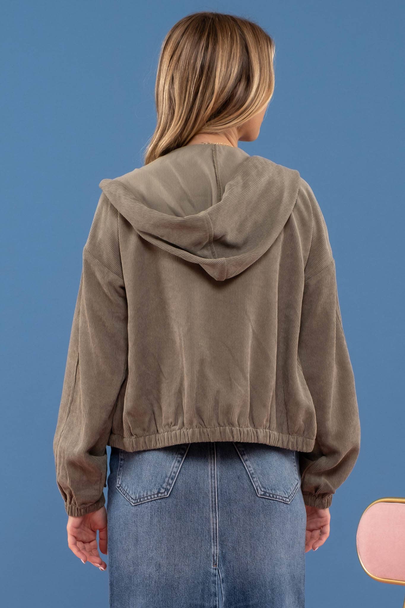 Blu Pepper – Blusão - Mulher por atacado – CASACO DE VELUDO COM ZÍPER26