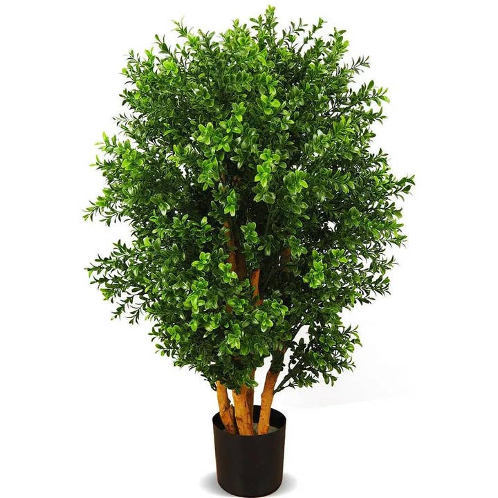 LOOMLAN - Wholesale Artificial Plant - Faux Botanical Outdoor Green Boxwood Tree