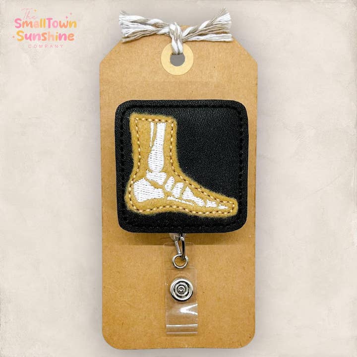 Porta badge per radiografia del piede per la vendita all'ingrosso da parte di The SmallTownSunshine Company