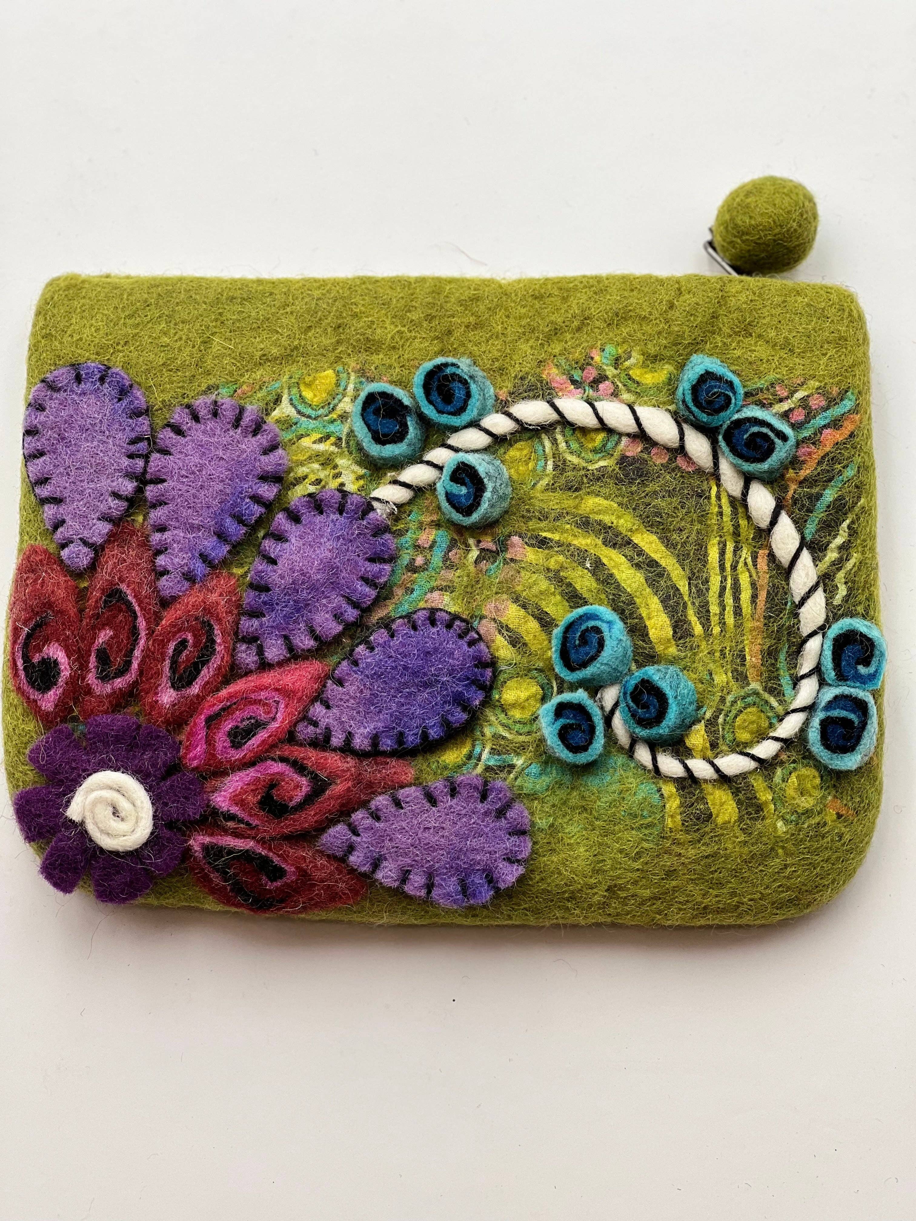 NURBU INC. – wholesale Coin purse – Women’s – Felted big purse with wool (CPB10) Set of 77