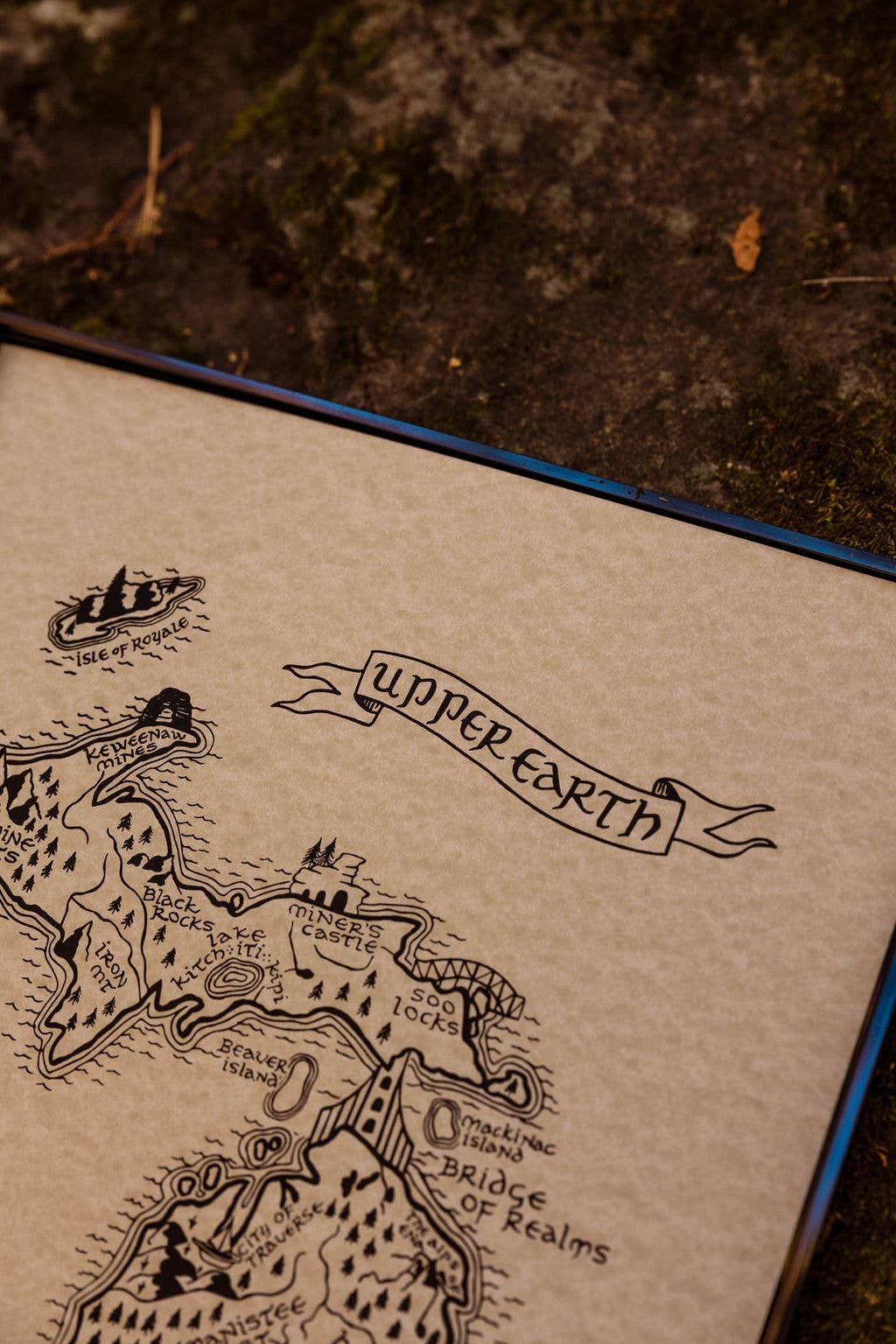 Home Squirrel - Wholesale Map - Lord of the Rings / The Hobbit Middle Earth Map of Michigan2