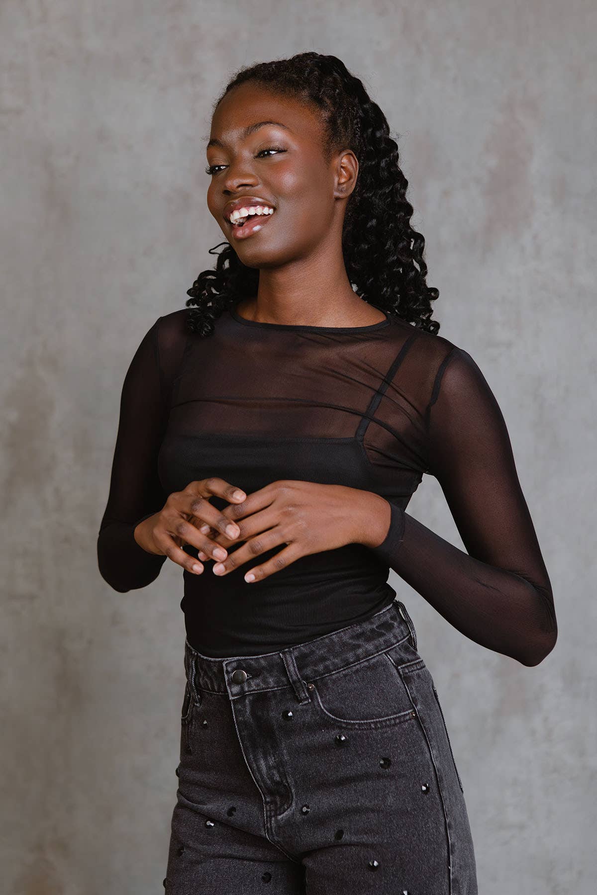 Zwart ZWARTE GIACINTA TOP voor groothandel op Faire3